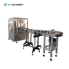 Box Machine for Bottle with Turntable And Conveyor Belt 