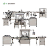Small Bottle Filling Capping And Labeling Machine with Box Packing Machinery